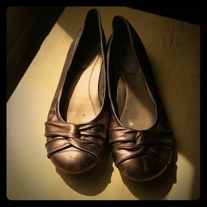 ⭐Bronze ballet flats